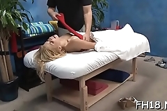 Sexy exchange student fucks her massagist