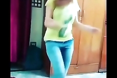 Indian teen dancing